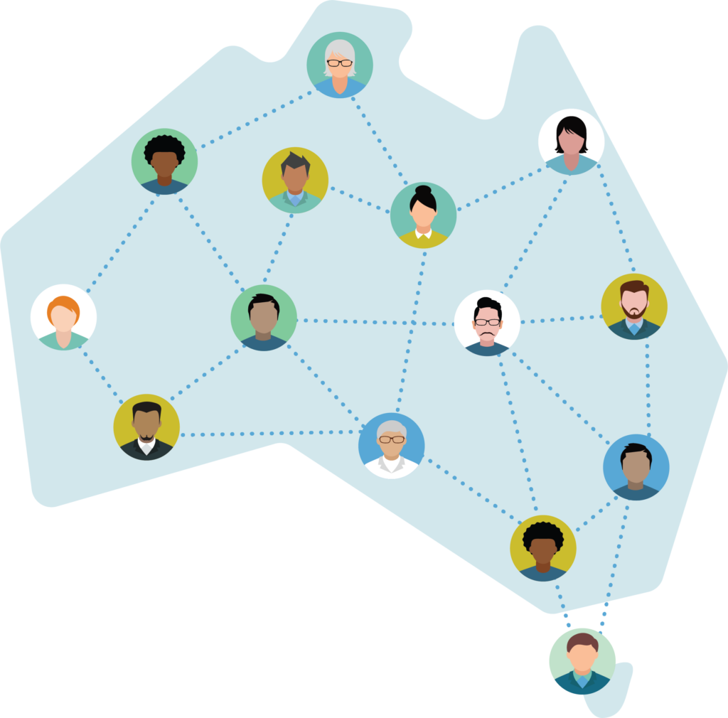 Australia connectivity map